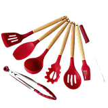 Набір ножів та кухонне начиння 17 предметів Zepline ZP-047 Червоний, фото 6