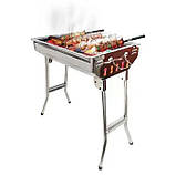 Переносний мангал BARBECUE TRAY 882 CA-11 480*340*590 Портативний гриль барбекю, фото 4