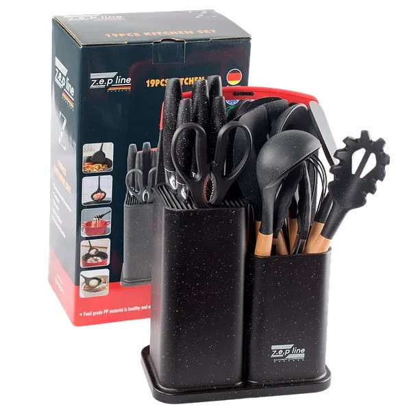 Професійний набір із 19 предметів на підставці Zepline ZP-067, фото 1