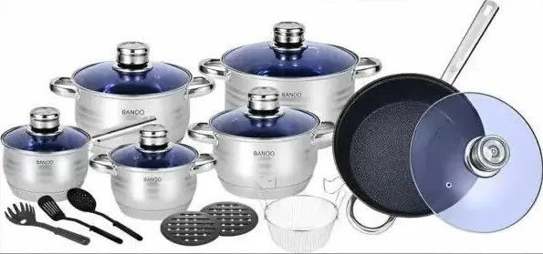 Набір каструль із 18 предметів Zepline ZP-076, фото 1