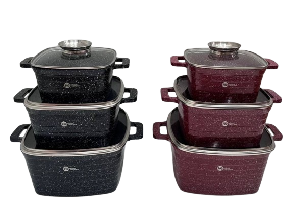 Набір каструль із 6 предметів Higher Kitchen HK-322, фото 1