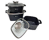 Набір каструль із 6 предметів Higher Kitchen HK-322, фото 3