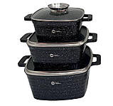 Набір каструль із 6 предметів Higher Kitchen HK-322, фото 4
