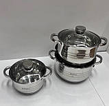 Набір каструль із 6 предметів BANOO BN-5002, фото 6