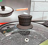 Сковорідка з кришкою 28 см Higher kitchen НК-319, фото 3