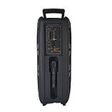 Переносна акустична система SURFACE RX-8250 (8"х2) (20 W) (Дротовий мікрофон) (3000mAh) (Пульт), фото 7