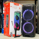 Переносна акустична система SURFACE RX-8250B (8"х2) (20 W) (Дротовий мікрофон) (3000mAh) (Пульт), фото 8