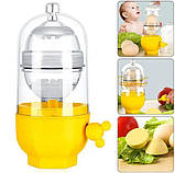 Шейкер для яєчного жовтка Скремблер EGG YOLK Центрифуга для змішування білка з жовтком, фото 3