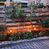 Вуличний садовий світильник на сонячній батареї з ефектом полум'я Водонепроникний ліхтар для саду, фото 4