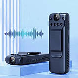 Камера 1080P нічне бачення Full HD бездротова мінікамера NO109-110 Нагрудна камера з диктофоном, фото 5