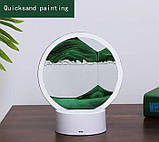 Пісочний 3D нічник Настільна RGB лампа художнє світло пісочний годинник LY-522 Нічний світильник, фото 2