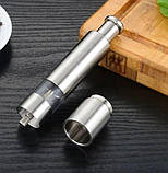 Подрібнювач для солі та перцю, ручний подрібнювач із нержавіючої сталі XL-552, фото 8