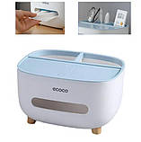 Настільний контейнер для серветок з підставкою для телефону Tissue box AND-117 Органайзер для серветок, фото 10