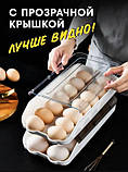 Контейнер полиця лоток підставка для яєць EGG TRAY LY-382 Підставка для яєць Органайзер для яєць універсальний, фото 6