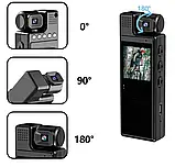 Нагрудна боді-камера L9 нічне бачення Full HD 1080P бездротова міні-камера Нагрудна камера з диктофоном, фото 2