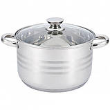 Набір каструль UNIQUE UN-5035 12пр. (2,1л, 2,9л, 2,9л, 3,9л, 5,1л, 6,5л, з кришками), фото 2