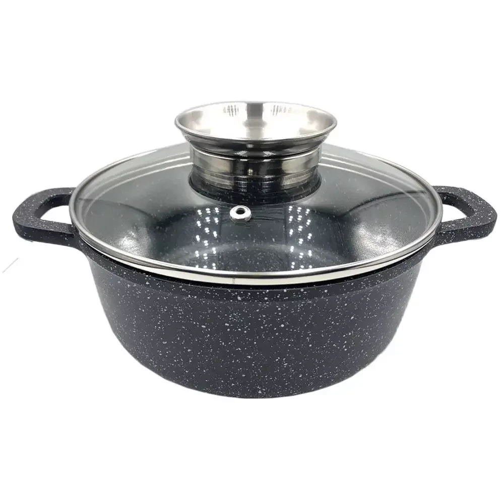 Каструля казан 2.3л 20см з мармуровим покриттям UNIQUE UN-5273, фото 1