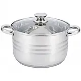 Набір каструль UNIQUE UN-5041 6предметів (7,2л, 9л, 11,1л, з кришками), фото 3