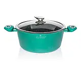 Набір каструль казанів з мармуровим покриттям Edenberg EB-7427 Зелений, фото 2