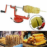 Машинка для спіральної нарізки картоплі Spiral Potato Slicer, фото 7