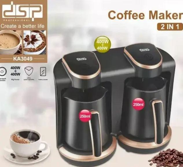 Електрична кавоварка DSP KA 3049 500 мл 800 W, Турка на 2 чашки, Краплинна кавоварка