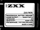 Портативна колонка з бездротовим мікрофоном ZXX-7676 60Вт 12" 59х36х30см, фото 4