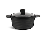 Набір посуду з тришаровим мармуровим покриттям Edenberg EB-5645 + кухонне приладдя + прихватки, фото 3