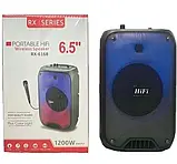 Портативна музична колонка з підсвічуванням Bluetooth RX-6168 10W з мікрофоном, фото 4