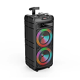 Колонка музична портативна Bluetooth ZQS8211 з мікрофоном цифровим дисплеєм пультом ДУ, фото 3