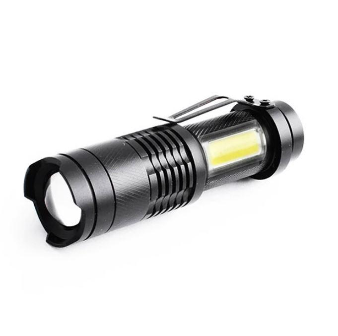 Ліхтар ручний Police 525/8468-XPE+COB, Li-Ion zoom, ЗУ microUSB, Box кишеньковий ліхтарик акумуляторний, фото 1