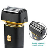 Електробритва шейвер VGR V-355 для вологого та сухого гоління, IPX6, LED Display, фото 3