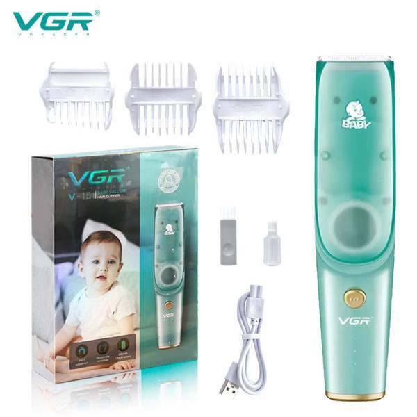 Безшумна машинка для стрижки дітей бездротова VGR Baby V-151, 3 насадки, IPX7, фото 1