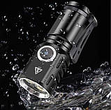 Ліхтар ручний 536-3LED з індикатором заряду 1х16340A/Type-C/магніт/Box кишеньковий ліхтарик акумуляторний, фото 3