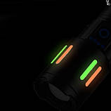 Ліхтар ручний NIGHT VISION FLUORESCENCE CB-611-TG, індикація заряду, 1x26650/3xAAA, ЗУ Type-C, zoom, Box, фото 3