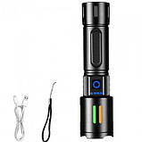 Ліхтар ручний NIGHT VISION FLUORESCENCE CB-611-TG, індикація заряду, 1x26650/3xAAA, ЗУ Type-C, zoom, Box, фото 4