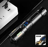 Ліхтар ручний NIGHT VISION FLUORESCENCE CB-611-TG, індикація заряду, 1x26650/3xAAA, ЗУ Type-C, zoom, Box, фото 8