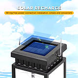 Підвісний ліхтар на сонячній батареї Вуличний світильник зі світлодіодними нитками тепле біле світло, фото 4