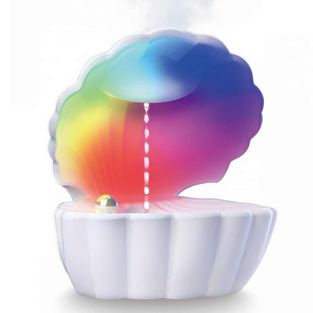 Зволожувач повітря з підсвічуванням Мушля з перлиною Perl Light, фото 1