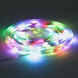 Водонепроникна світлодіодна стрічка з пультом 15 Вт 10м, фото 2