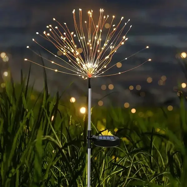 Садовий ліхтар із сонячною панеллю Кульбаба 90 лампочок, фото 1
