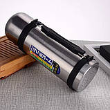 Хромований термос Originals з кришкою чашкою 1.2 л, фото 4