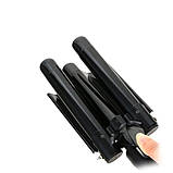 Потрійна плойка для завивки волосся VGR V-591 три хвилі діаметром 25 мм, фото 3