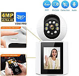 Поворотна IP WiFi камера V1-20C відеоняня з екраном 2,8", фото 2