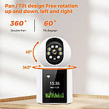 Поворотна IP WiFi камера V1-20C відеоняня з екраном 2,8", фото 7