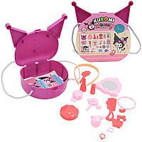 Дитячий набір іграшкової косметики Kuromi 26 предметів у валізі, фіолетовий