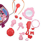 Дитячий набір іграшкової косметики Kuromi 26 предметів у валізі, фіолетовий, фото 4