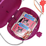 Дитячий набір іграшкової косметики Kuromi 26 предметів у валізі, фіолетовий, фото 6