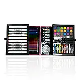 Дитячий набір для малювання Art Set на 82 предметів у кейсі Рожевий, фото 4