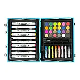 Дитячий набір для малювання Art Set на 82 предметів у кейсі Блакитний, фото 3