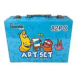 Дитячий набір для малювання Art Set на 82 предметів у кейсі Блакитний, фото 4